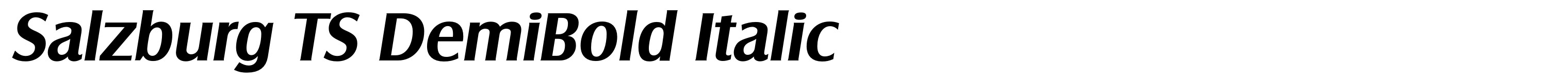 Salzburg TS DemiBold Italic